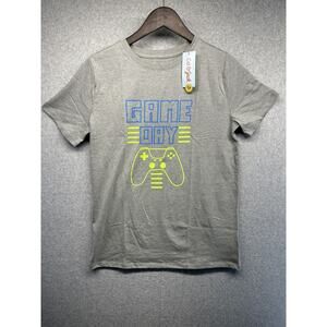 Cat & Jack Teen Boy T-Shirt Video “Game Day” Size XXL (18) Gray Short Sleeve NWT